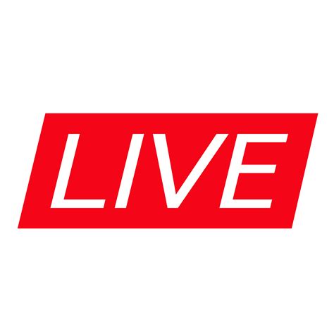 Red symbol, button of live streaming, broadcasting, online stream emblem. Live Streaming online sign vector design 565293 Vector Art ...