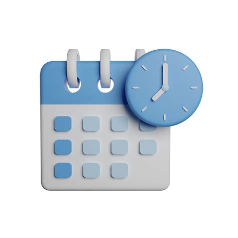 Fecha Y Hora Calendario Mensual Con Reloj 9351345 Png