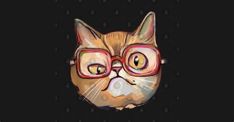 nerd and geek cat in glasses nerds posters and art prints teepublic