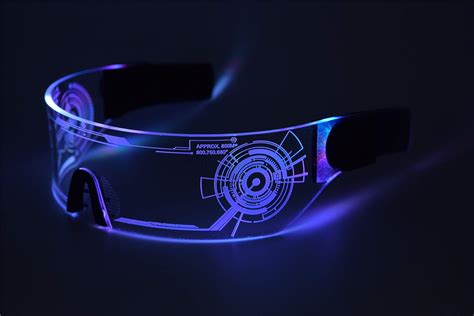 asvp shop cyberpunk led tron visor glasses perfect for cosplay and festivals cybergoth