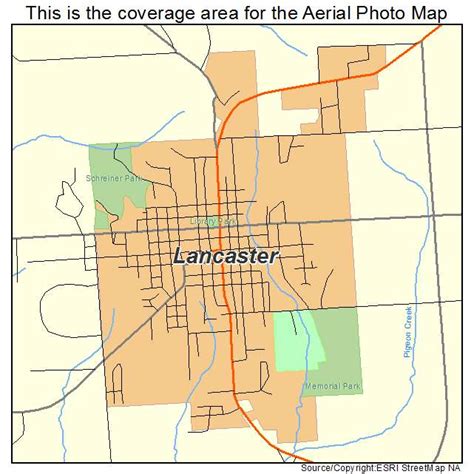 Aerial Photography Map Of Lancaster Wi Wisconsin