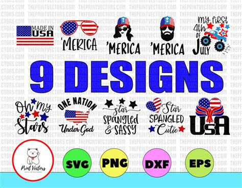 4th July Svg 4th Of July Svg Patriotic Svg Independence Day Svg Fo