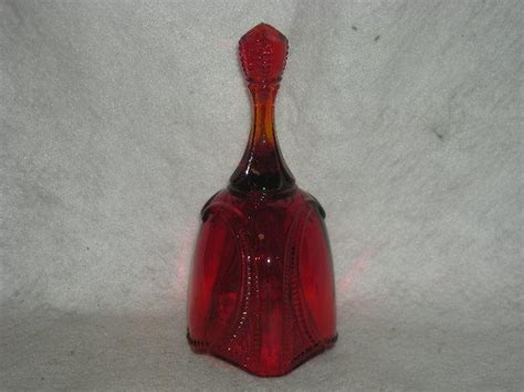 Fenton Red Art Glass Bell From Exhaustedrooster On Ruby Lane