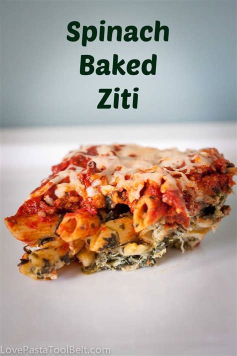 Spinach Baked Ziti Love Pasta And A Tool Belt