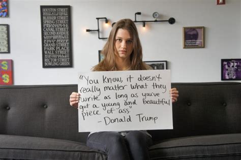 These Women Are Holding Up Signs Of The Most Sexist Things That Donald Trump Has Ever Said