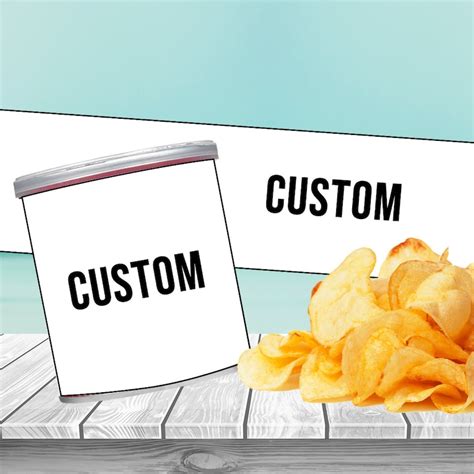 Custom Pringles Label Printable Custom Pringles Label Etsy