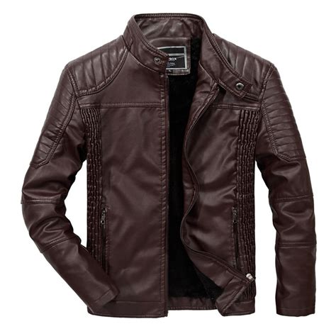 Pu Leather Jacket Men 2018 New Winter Stand Leather Casual Jacket