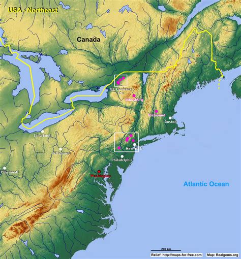Northeastern Region Map