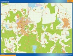 Stadtplan Cottbus wandkarte bei Netmaps Karten Deutschland