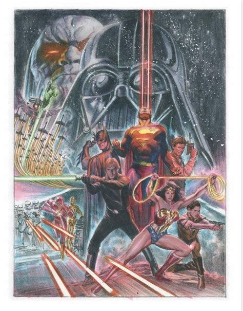 Star Wars X Dc Crossover Art Piece By Alex Ross Rcharactercrossovers