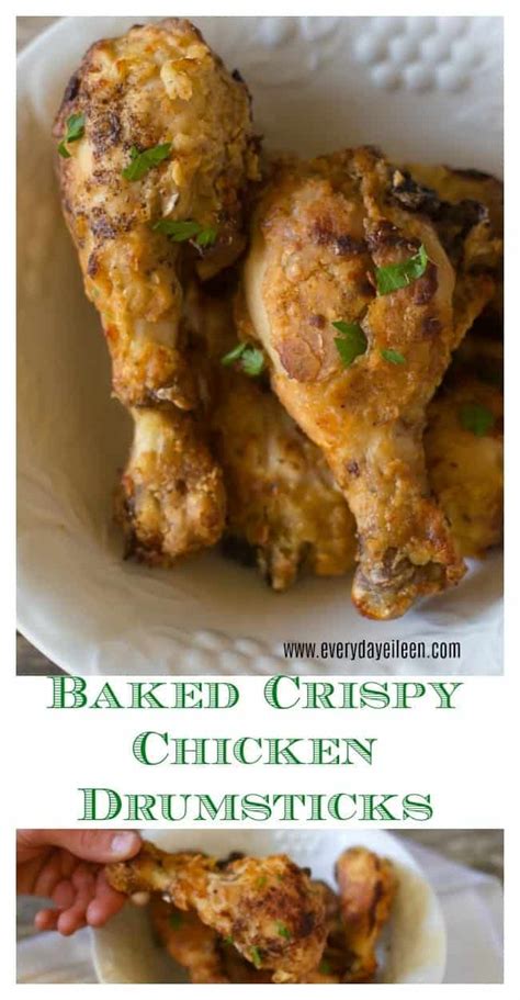 Let me tell you a little secret technique for creating the best brush your drumsticks with additional oil or drippings right before you broil them for extra crispiness. Baked Crispy Chicken Drumsticks | Everyday Eileen
