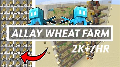 Fully Automatic Allay Powered Wheat Farm Stackable Design Java
