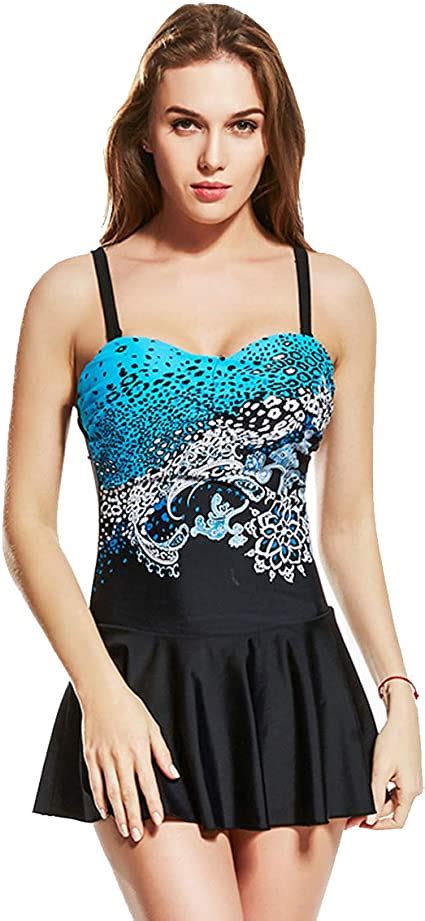 Teamworld 2019 Sexy Badeanzug Damen Bauchweg Frau Bademode Elegant Badekleid Tankini Mit