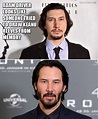 Adam Driver vs. Keanu Reeves | Funny pictures, Daily funny, Funny