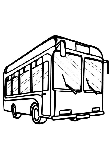 Bus 135384 Transportation Free Printable Coloring Pages