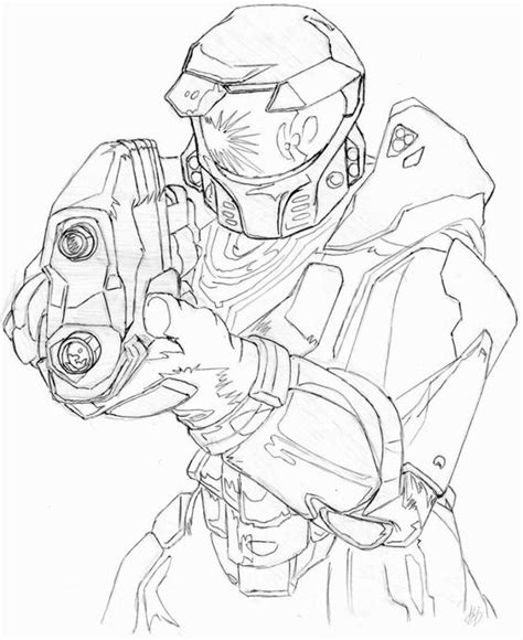 Team Of Halo Odst Coloring Pages Halo Coloring Pages Coloring Pages
