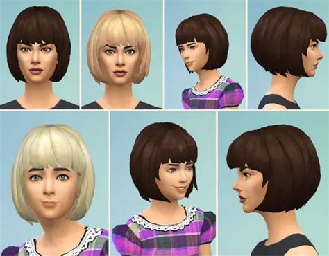 Birksches Sims Blog Bibbys Bob Hair Sims 4 Hairs
