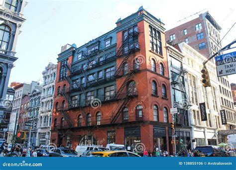 Broadway City Street Manhattan District In New York Editorial Photo