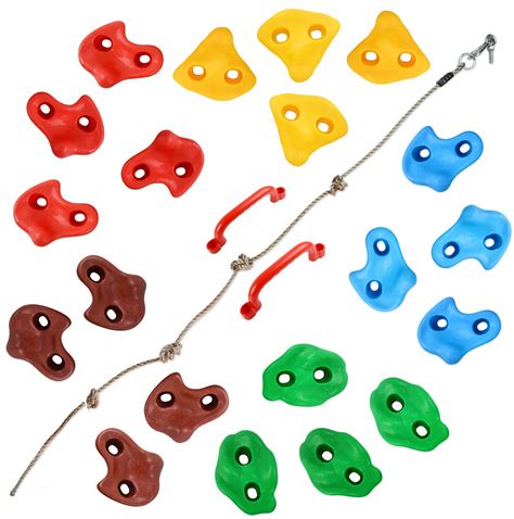 Buy Topnew 20 Pcs Rock Climbing Holds For Kids Rock Wall Holds With 9