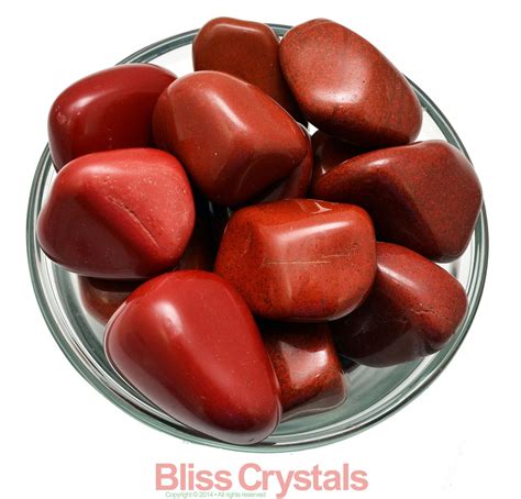 1 Xl Red Jasper Tumbled Stone Crystal Healing For Metaphysical
