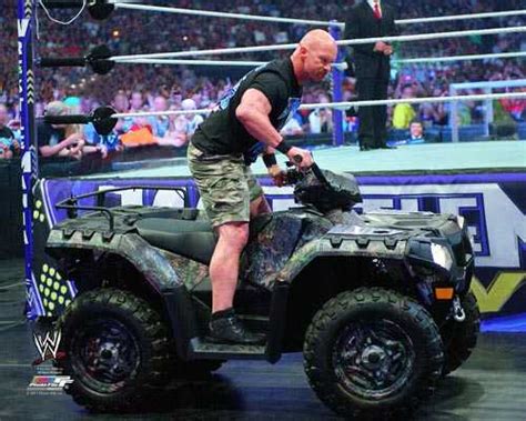 Wwe Stone Cold Steve Austin Riding An Atv Full Color 8 By 10 Photo