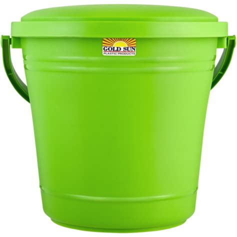 Gold Sun Green Plastic Bucket And Lid 20l Regular Buckets Buckets