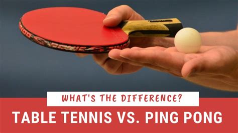 Table Tennis Vs Ping Pong Whats The Difference Youtube