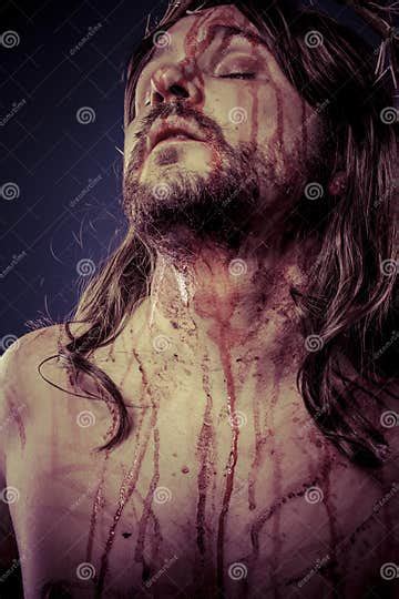 Bible Representation Of Jesus Christ On The Cross Stock Image Image