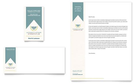 The letterhead consists of the logo of the organization or the business. Law Firm Business Card & Letterhead Template Design