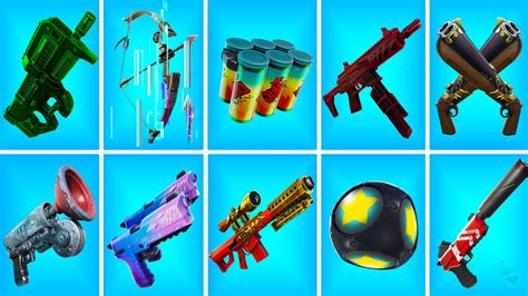 Evolution Of All Exotic Weapons And Items Fortnite Chapter 1 Chapter 4 Youtube