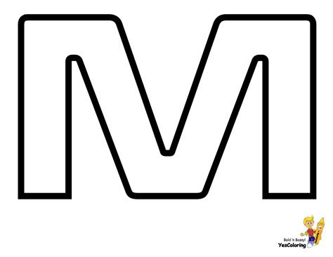 Printable Coloring Pages Letter M Printable Coloring Pages