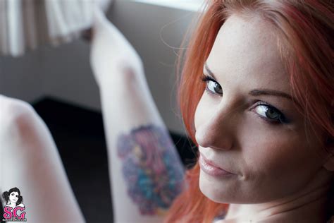 Kemper Nude Redhead Black Dress Tattoo Suicidegirls