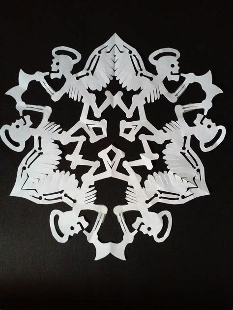 My Angel Flake From 2014 Snowflake Template Halloween Crafts