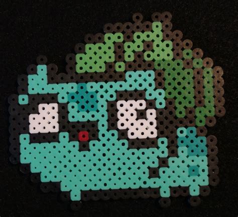 Derpy Bulbasaur Pokemon Bead Sprite Pixel Art Handmade Geek Craft