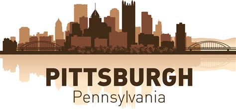 Pittsburgh Skyline Free Vector Cdr Download