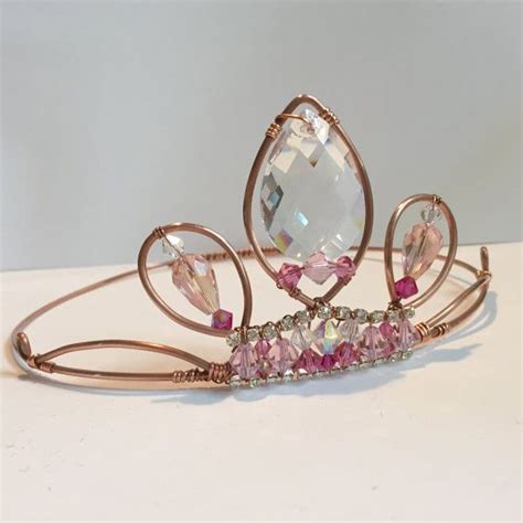 pink rapunzel crown disney crown tiara by theunicornsprincess beaded jewelry diy easy diy