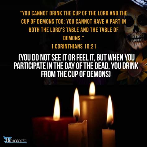 You Cannot Drink The Cup Of The Lord And The Cup Of Demons Too