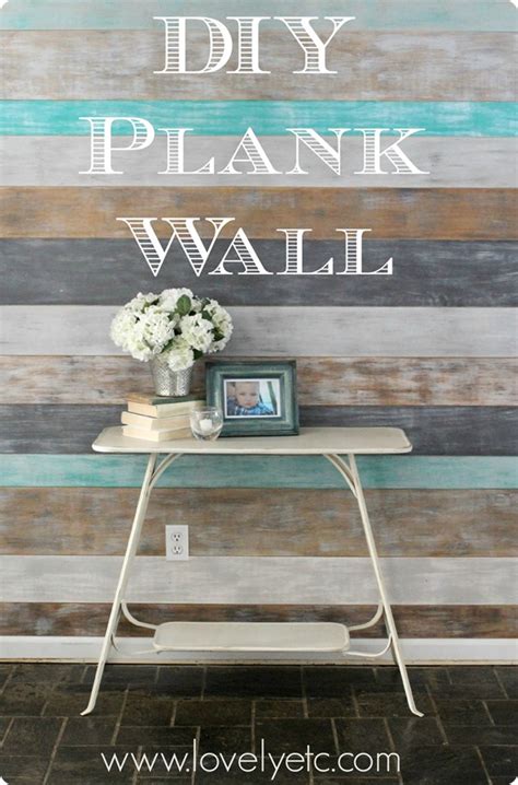 These interior peel and stick vinyl wood planks have a rustic feel but yet feels. DIY Plank Wall - Redhead Can Decorate
