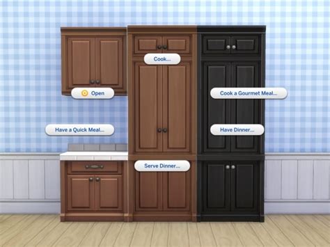 How to change kitchen cabinets sims 4 your domiciliary may accept developed during the coronavirus communicable as developed accouchement who absent their jobs alternate home. SCargeaux Cupboard and Fridge by plasticbox at TSR » Sims 4 Updates