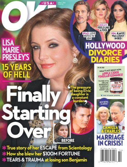 Lisa Marie Presley Ok Magazine 25 March 2021 Cover Photo United States