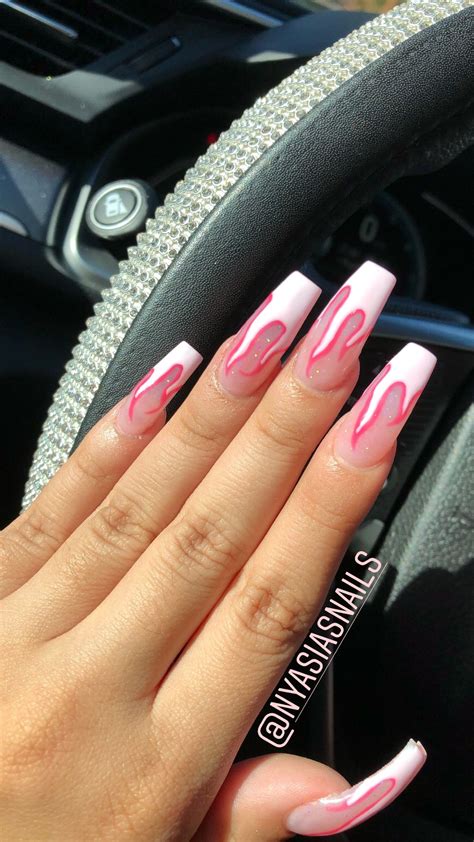 Short Coffin Flame Nails Coffin Nails Mainly Work For Long Nails But