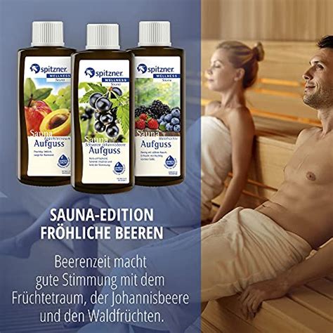 Spitzner Saunaaufguss Set In Geschenkbox Fr Hliche Beeren Fr Chtetraum Schwarze Johannisbeere