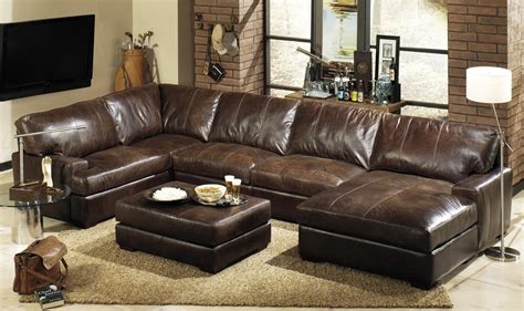 Browse our selection of mid century & modern sectional sofas + couches to bring effortless style to your home today. 15 Best Collection of Leather Chaise Sectionals
