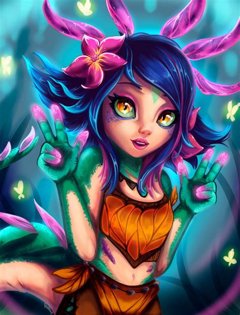 Fan Art Neeko Vertaeva Darya Champions League Of Legends League Of Legends League Of