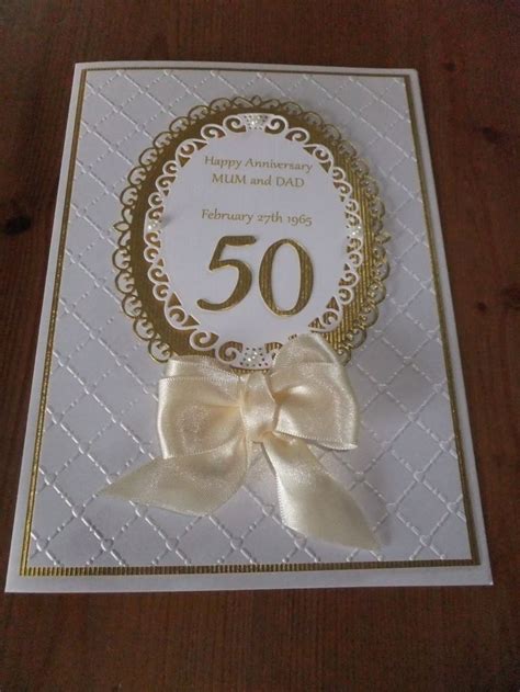 Golden Wedding | Wedding anniversary cards, Special wedding anniversary