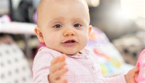 Portrait Of Cute Baby Girl Stock Photo Image Of Beautiful 145560274