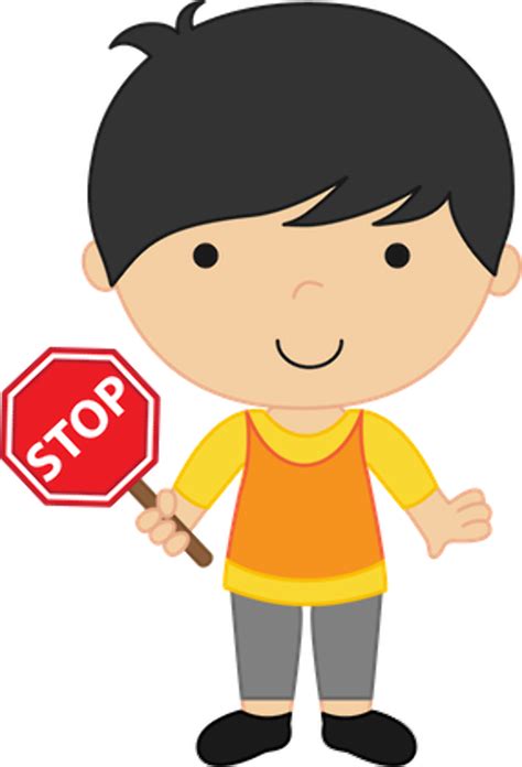 Download High Quality Stop Sign Clipart Boy Transparent Png Images