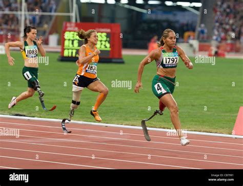 Athletic Competition At The 2008 Paralympic Games Showing Female