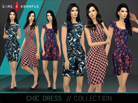 The Sims Resource Chic Dress Collection By Sims4krampus • Sims 4