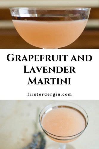 Grapefruit And Lavender Gin Martini First Order Gin Recipe